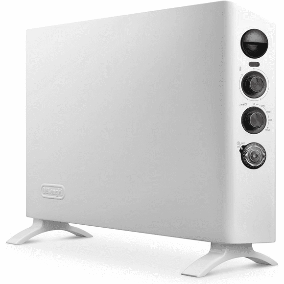 (Boîte Ouverte) De'Longhi HSX3315 Pieds Panneau Chauffant à Convection Numérique 1500W avec Double Ventilateur