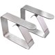 thumbnail image 1 of Clips para mantel, paquete de 8 abrazaderas para cubierta de mesa de acero inoxidable grueso para picnic, barbacoa, boda, fiesta de bricolaje (plata - liso) Sincero  Ropa, 1 of 4
