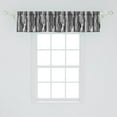 thumbnail image 2 of Ambesonne Black and White Valance Pack of 2, Geometrical, 54"X12", Black White, 2 of 4