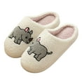 thumbnail image 3 of YLYL Womens Mens Slippers Cute Dachshund Warm Plush Memory Foam Winter Indoor Outdoor House Shoes, 3 of 4