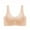 Beige, variant on Bigersell Seamless Bras for Women V-Neck Wire-Free Bra Support Women Wireless Padded Bras Full-Coverage Bra Style R-112 Basic Bra Strap Nylon Convertible Bra Everyday Bras Underwear Beige 5XL