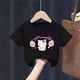 thumbnail image 3 of Camiseta coreana transpirable de algodón de Hello Kitty para niña, novedad de verano, ropa para niños, Top de manga corta con estampado de dibujos animados de media manga para bebé, 3 of 5