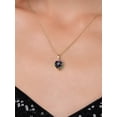 thumbnail image 3 of Gem Stone King 14K Yellow Gold Green Mystic Topaz Pendant Necklace for Women | 2.20 Cttw | Gemstone November Birthstone | Heart Shape 8MM | With 18 inch Chain, 3 of 6