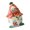 Red, variant on Compact Ceramic Cottage Decor Light with Cutout Openings, Floral Roof and Soft Light for Bedroom Tabletop Decor Use