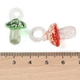 thumbnail image 3 of Handmade Lampwork Pendants Mixed color Fluorescent Mushrooms about 15mm wide 25mm long hole: 3mm, 3 of 3