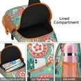 thumbnail image 4 of Rustic Paisley Design Sling Backpack, Vintage Bohemian Crossbody Shoulder Bag with Colorful Floral Pattern, Lightweight Travel Hiking Daypack, 4 of 6
