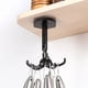thumbnail image 4 of Cateissary Gancho de cocina para colgar en la pared, colgador de llaves, estante de almacenamiento adhesivo, bolso de mano de 360 ​​grados, Almacenamiento y organización del hogar Negro, 4 of 6