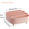 thumbnail image 2 of Organizador de maquillaje, vitrina compacta de escritorio para el cuidado de la piel, paleta de 4 espacios, soporte de almacenamiento de cosméticos para paleta de sombra de ojos(rosa) brillar Electrónica, 2 of 5