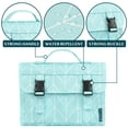thumbnail image 3 of PAVILIA Travel Hanging Toiletry Bag for Women Men, Large Capacity Makeup Bag Kit, Waterproof Cosmetic Storage Organizer Case for Bathroom Shower, Teal Chevron, 3 of 8