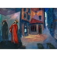 thumbnail image 2 of Marianne von Werefkin 24x18 Black Ornate Framed Double Matted Museum Art Print Titled: Into the Night (1910), 2 of 5