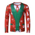 thumbnail image 1 of 2023 Winter New Men's Digital Printing Long Sleeve Santa Claus 3d Long Sleeve Printing, 1 of 5