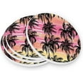 thumbnail image 3 of Coolnut Black Palms Silhouettes Coasters for Drinks Set of 4, Absorbent Ceramic Drink Coaster with Cork Base for Wooden Coffee Table, Cool Housewarming Gift for Home Decor Gifts, 3 of 6