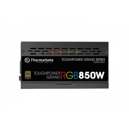 Thermaltake - ToughPower Grand RGB 850W ATX12V 2.4/EPS12V 2.92 80 Plus Gold Modular Power Supply - Black