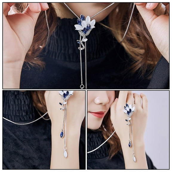 MERRYHAPY Alloy Fashion Necklaces for Women, 1 Set Trendy Costume Jewelry Accessories, Stylish and