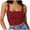 RD1, variant on MIASHUI Women's Square Neck Double Layer Sleeveless Fitness Vest Casual Summer Tank Top Blue,L