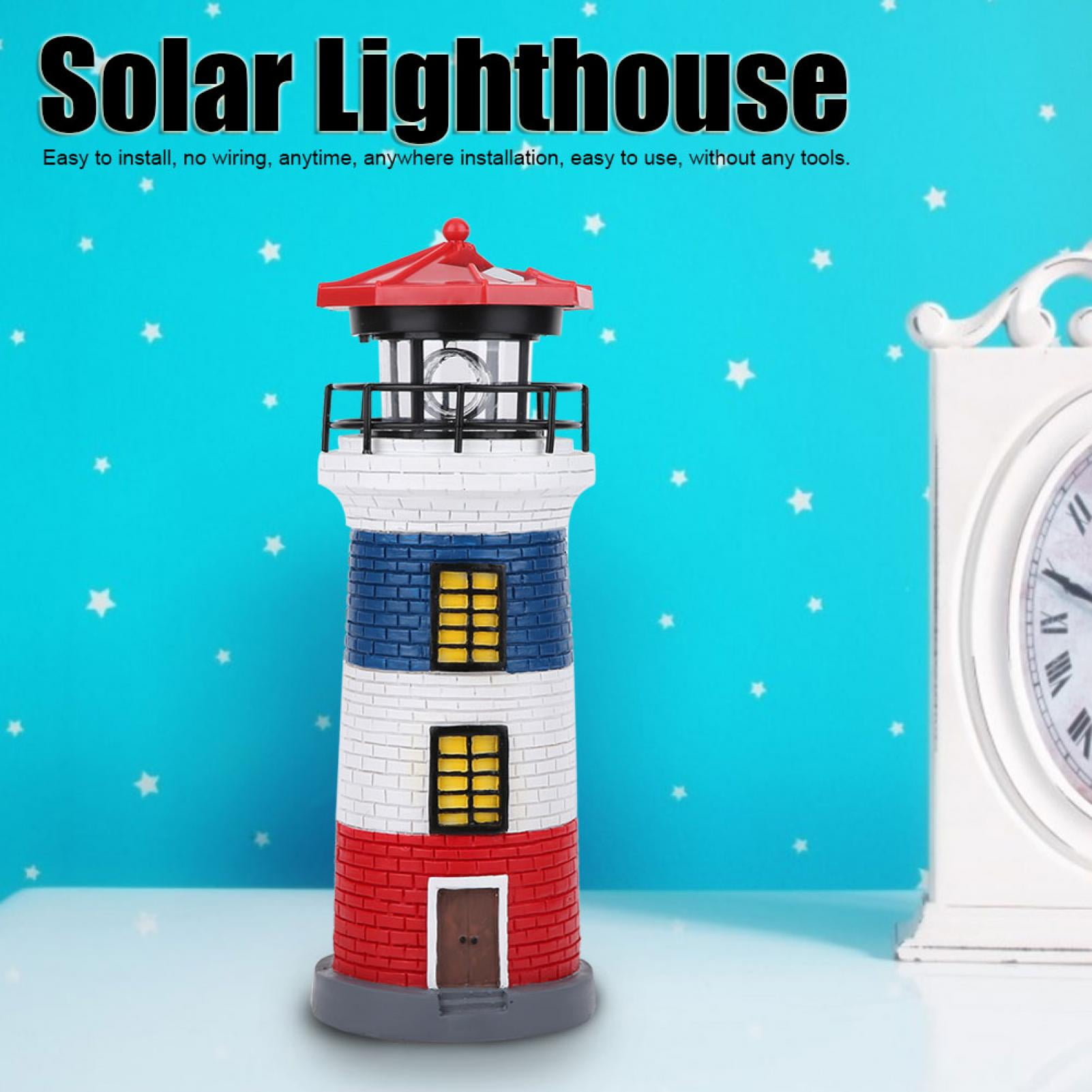 Mavis Laven Rotating Lighthouse Light,LED Light,LED Solar Power