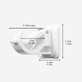 thumbnail image 4 of Injueey 2 uds soportes de barra autoadhesivos ABS para una solución colgante fácil soporte de barra autoadhesivo Accesorios de baño, 4 of 6