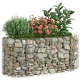 thumbnail image 3 of vidaXL Gabion Raised Bed Silver Galvanized iron 47.2 x 19.7 x 19.7 in, 3 of 8