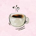 thumbnail image 2 of Allen, Kimberly 12x12 White Modern Wood Framed Museum Art Print Titled - Coffee Time 1, 2 of 4