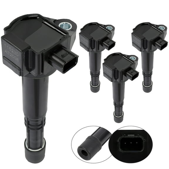 SCITOO 100% New 4PCS Ignition Coil Set Compatible for Honda CR-V 2.4L 2015-2019 Automobiles Fit for OE: UF712