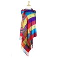 thumbnail image 3 of Double Side Rainbow Silky Colorful Exotic Pashmina Wrap Shawl Scarf, 3 of 4