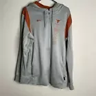 Nike Team Issued Texas Longhorns Men’s XL Gray Full Zip Jacket NCAA