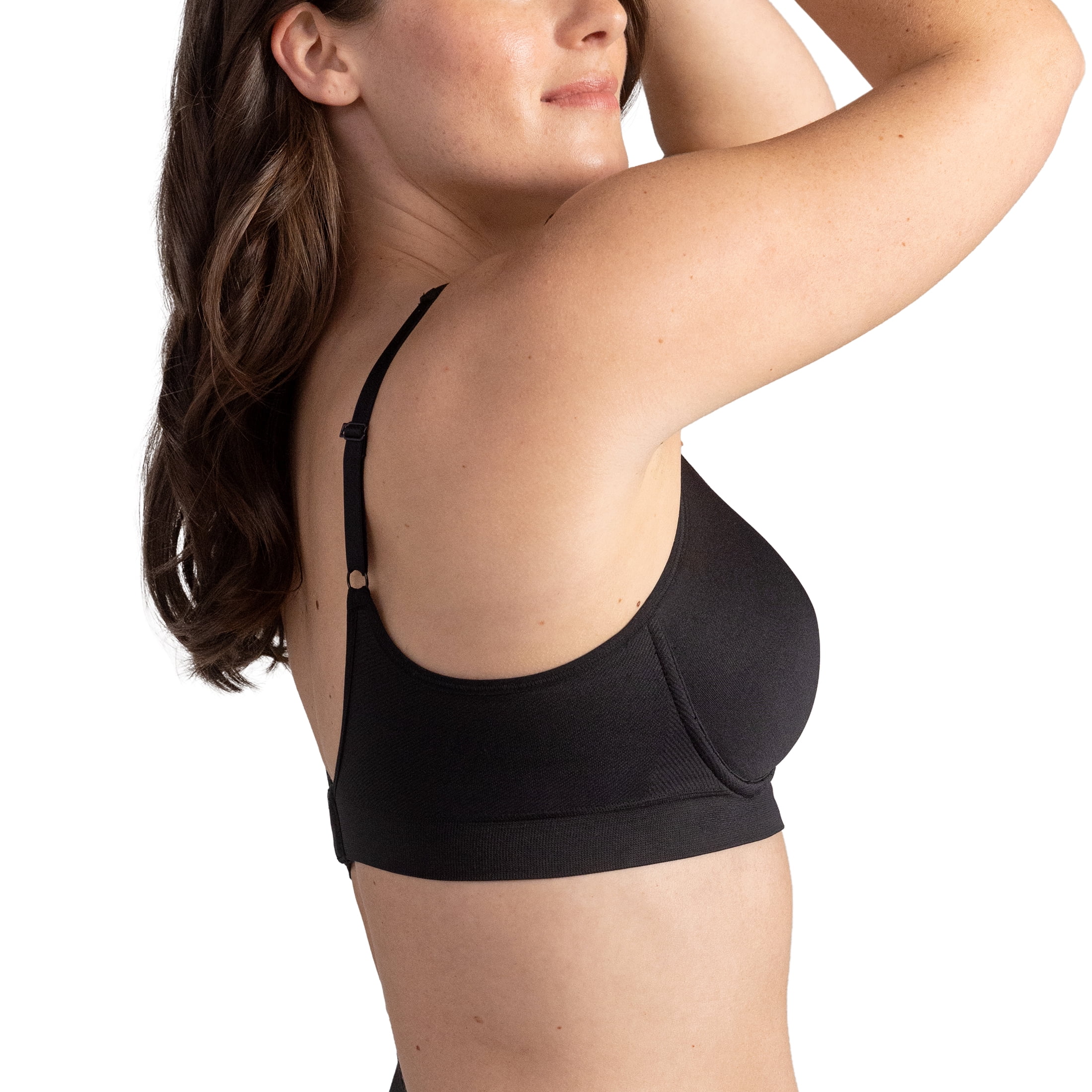 Truekind Comfort Smoothing T-Shirt Bra – Women’s Wireless Bra with Built-In Lift Technology and Seamless Molded Cups, Sizes S to 4XL