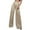 Beige, variant on Petite Pants for Women Elastic Waist Fashion Sequined Sparkling High Waisted Wide Leg Flared Nightclub Wear Trousers Dressy Casual Khaki 5XL