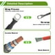 thumbnail image 2 of Cables de batería de inversor de 2 AWG de 3/8" Lug, cobre estañado, 1 pieza, negro, 9 pies, 2 of 7