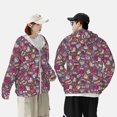 thumbnail image 3 of KLL Doodles Wedding Print Men's Women’s UPF 50+ Sun Protection Outdoor Hoodie Jacket Long Sleeve Fishing Hiking Performance Shirt-, 3 of 6