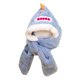 thumbnail image 5 of Bufanda con capucha, gorro de animales, gorro con protección para las orejas, gorro para niñas y niños, 3 en 1, novedad Cocodrilo, 5 of 7