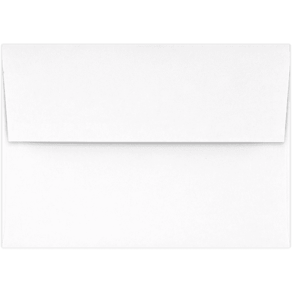 LUXPaper 4Bar A1 Invitation Envelopes, Peel & Press, 3 5/8 x 5 1/8, Brilliant White, 80lb, 1,000 Pack