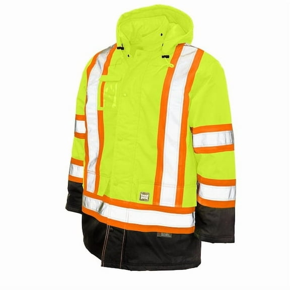 Tough Duck High Visibility Jacket,M,Yellow/Green S17611