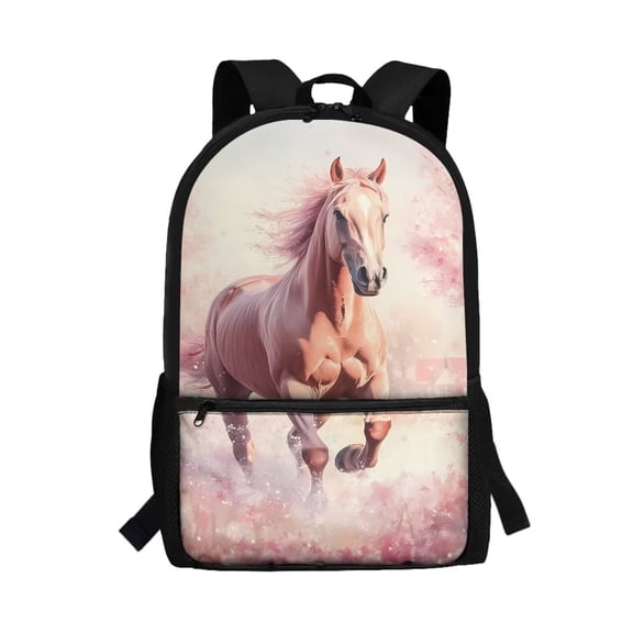 Uorisanigo Western Horse 17 Inch School Backpack for Kids Children 8-12 Year Kindergarten Preschool Elementary School Bag Casual Daypack Travel Rucksack Multifunctional Lightweight