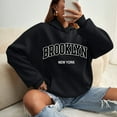 thumbnail image 4 of XINXIAOO Womens Hoodies Long Sleeve Womens Pullover Hoodie Oversized Hoodies for Women Black Hoodie Women Fall Jacket Women Comfy Clothes for Women, 4 of 5