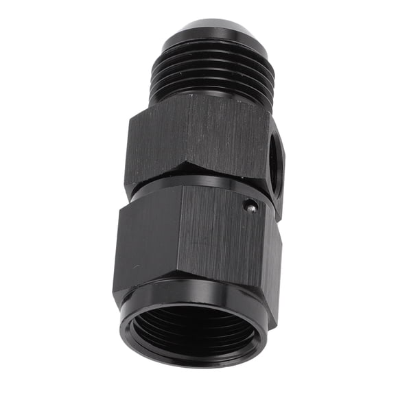 Conectores de línea de combustible Unique Bargains 10AN macho a hembra con unión de ajuste EFI de 1/8Npt, adaptador de tubería giratorio negro, 1 pieza