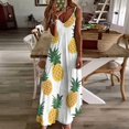 thumbnail image 3 of Lunarable Pineapple Sleeveless Dress for Women Clothing Female Women's Summer Skirt, 3 of 7