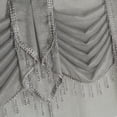 thumbnail image 2 of Ultra Glam Beaded Sparkly Sheer Window in a Bag Curtain Set - Gray, 2 of 4