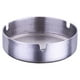 thumbnail image 1 of Fiudx Cenicero de Acero Inoxidable, Resistente a Altas Temperaturas, Fácil de Limpiar y Apto para Lavavajillas, Diseño Redondo Grande, para Uso En Exteriores, Accesorio para Fumar, Tamaño 10 X 10 X 2, 1 of 5