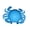 Blue, variant on Sktrjpolfis 1Pc Crab Squeezable Water Toy Soft Silicone Water Squirt Toy Summer Bathroom Pool Play Toy Portable Decorative Toy for Home Outdoor Use