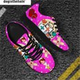 thumbnail image 1 of Doginthehole - Lindos zapatos de niña para mujer, antideslizantes, planos, informales, para correr, transpirables, con cordones, 1 of 6
