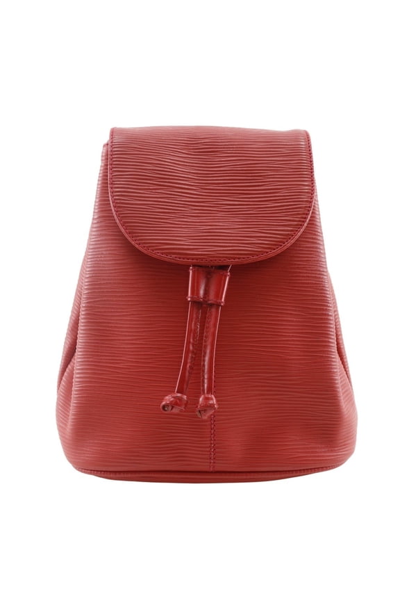 Pre-Owned FENDI Mini Backpack, Calfskin, Red, Women's (Fair)