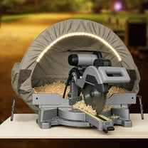 Miter Saw Dust Collection Hood with Light, Dust Collector for Table Miter Saw, Miter Saw Dust Hood Attachment
