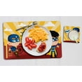 thumbnail image 4 of Printtoo Personalized Placemat & Coaster Set For Kids Toddlers,Birthday Gift For Boys,Gift For Girls,Superhero-11x17 Inch, 4 of 6