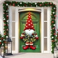 thumbnail image 2 of Christmas Door Cover Decoration Merry Christmas Door Hanging Banner Backdrop with Red Hat Door Cover Photography Background Winter Xmas New Year Decor(C), 2 of 5