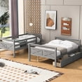 thumbnail image 2 of Twin over Full Bunk Bed with Two Drawers and Ladder / Save Bedroom Space, Flexible Bed Setup, 2 of 2