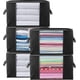 thumbnail image 1 of Large Clothes Storage Box, Thick Non-Woven Fabric, Foldable Organizers with Handle for Duvet Bedding Blankets Pillows Toys, Black, 1 of 5