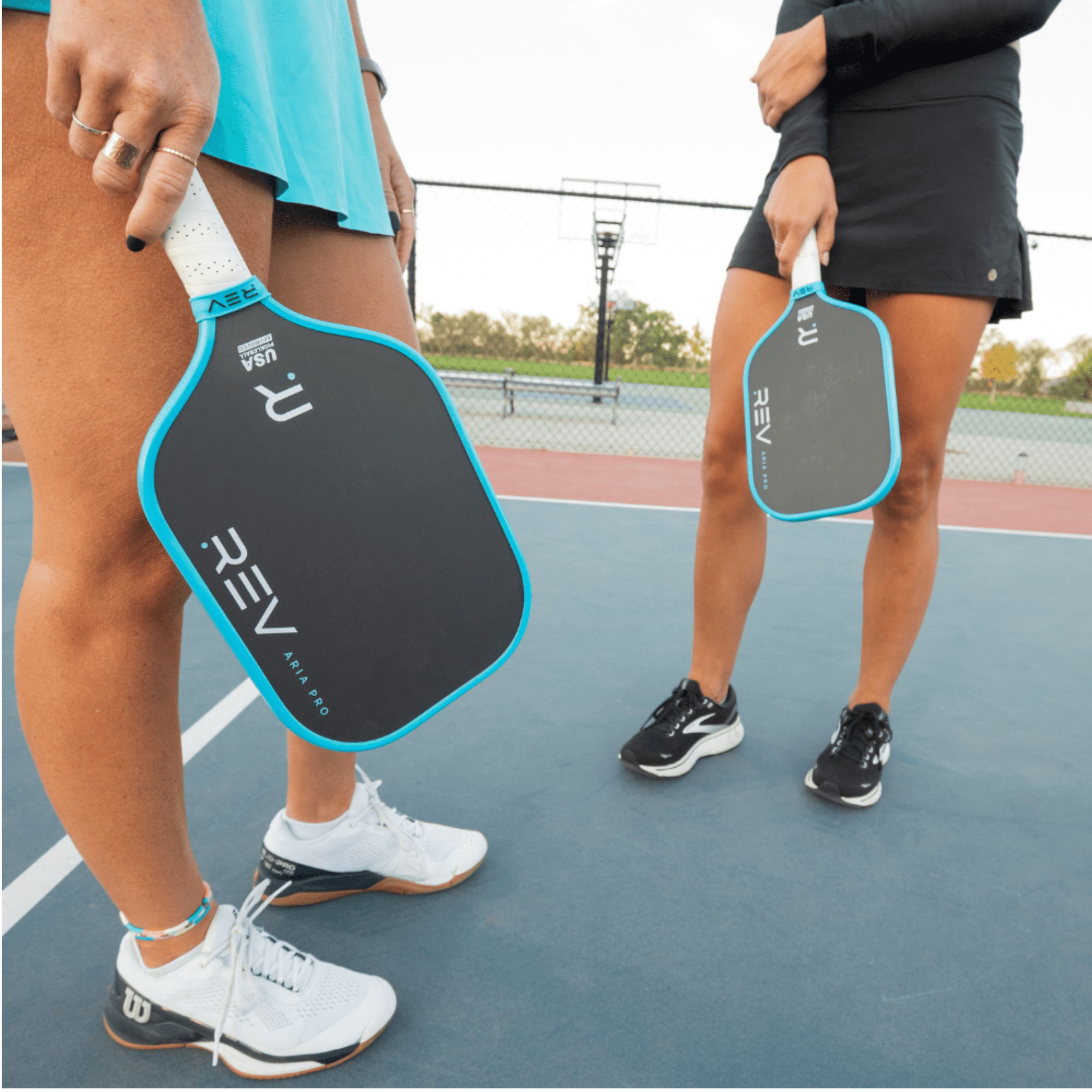 REV Aria Pro Pickleball Paddle – Blue | T700 Carbon Fiber, 14mm Honeycomb Core, USA Pickleball Approved