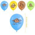 thumbnail image 1 of Lindo kit de decoración de globos con diseño de animales de capibara, globos pastel, decoraciones para fiestas de cumpleaños, fondo de capibara, dulce cumpleaños, 1 of 2