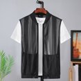 thumbnail image 3 of Men's Summer Casual Tops Lightweight Breathable Mesh Travel Safari Zip Vest, 3 of 8